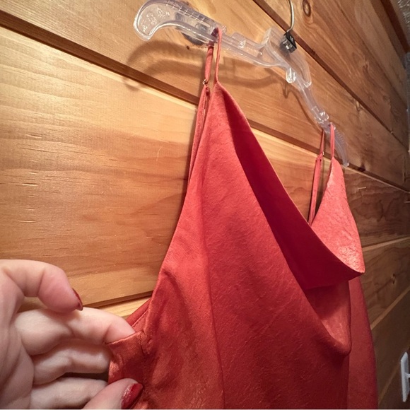 Altar'd State Coral Slip Dress Size Large - Picture 5 of 10
